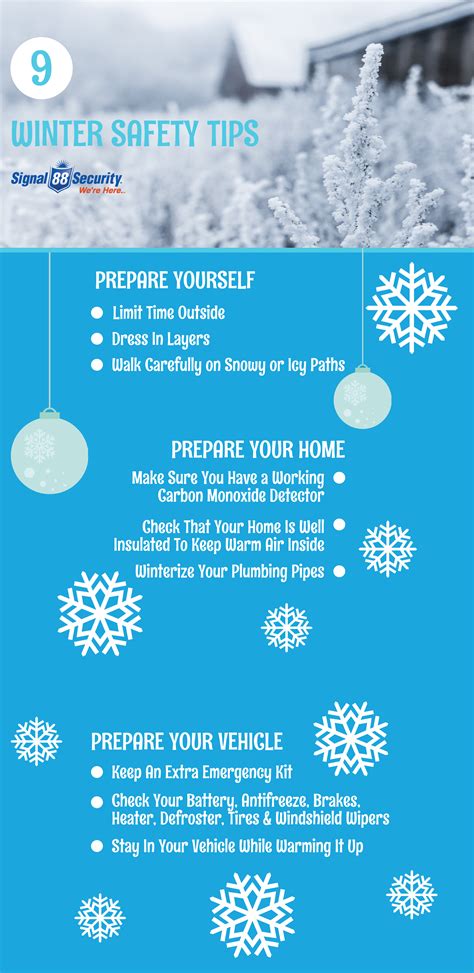 Winter Safety Tips .